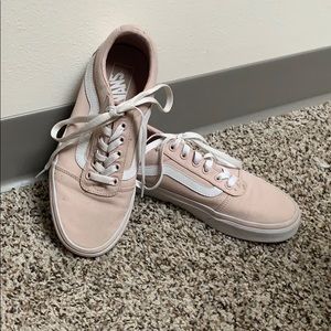 Pink old skool canvas vans